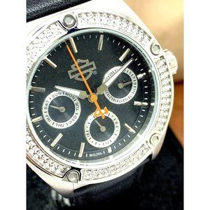 Bulova Silver and Black Women's Watch